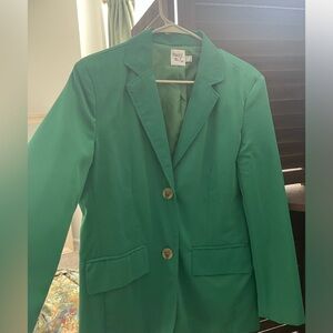 Green 'oversized' Blazer